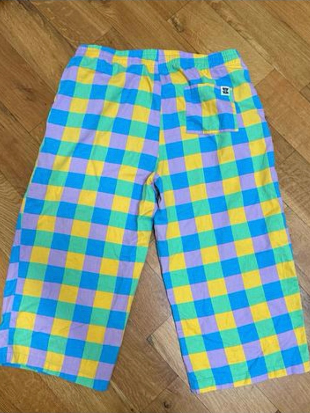 Lucy and Yak Multicolor Check Pants - Yellow, Blue, Purple, green - Picture 2 of 4